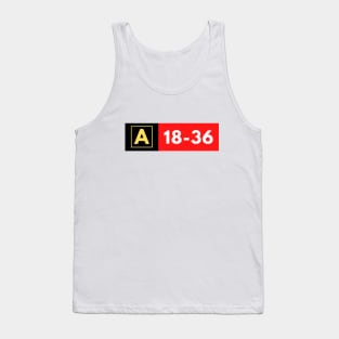 Airport Taxiway Sign Tank Top